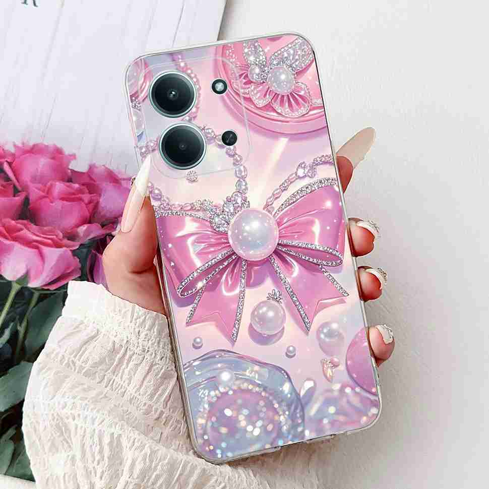 Pour Xiaomi Redmi 15C 4G 25078RA3EA Coque Nouveau Papillon Chat Mignon Silicone Souple TPU Housse Pour Redmi 15C 15c 4G 6.9" Coque de Téléphone