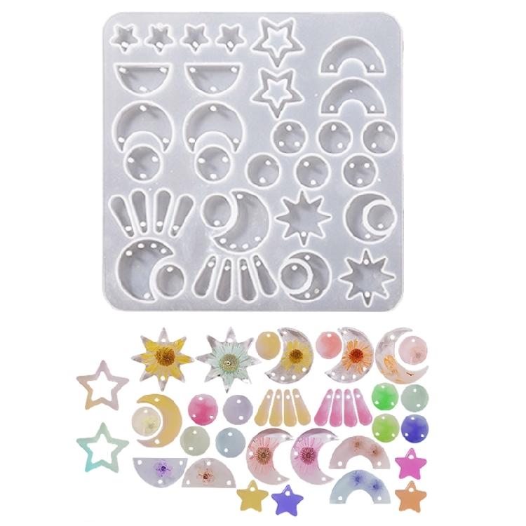 DIY Silicone Mold Crystal Earrings Pendant Silicone Mold Decorative Epoxy Mold