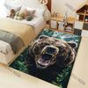 Irritable Brown Bear Pattern Carpet for Living Room Bedroom Sofa Home Decor Non-slip Floor Mat Large Size Multi-Size Selection