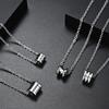 Harajuku-stil Japansk och koreansk minimalistisk cool stil Metall av titanstål Trendigt halsband Personligt för män och kvinnor