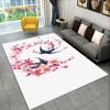 Exquisite Bird Flower Animal 3D Area Rug,Carpet Rug for Home Living Room Bedroom Sofa Doormat Kitchen Decor,Non-slip Floor Mat