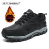 Merk Winter Warm Koppel Sneeuwschoenen Leer Waterdicht Herenlaarzen Buiten Rubber Vetersluiting Heren Wandelschoenen Werkschoenen Maat 36-48
