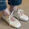 Fashion Flats Casual Shoes Women Sneakers Sandals Mary Jane Soft Leather Loafers Ballet 2025 Trend Brand Elegant Dress Lace Up Comfort