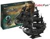 Cubic Fun Puzzle 3d Pirate Ship Queen Anne's Revenge 308 Pieces T4018h