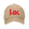 Heckler And Koch No Compromise Baseball Cap Distressed Washed Gun Snapback Hat Unisex Outdoor All Seasons Adjustable Fit Cap Hat