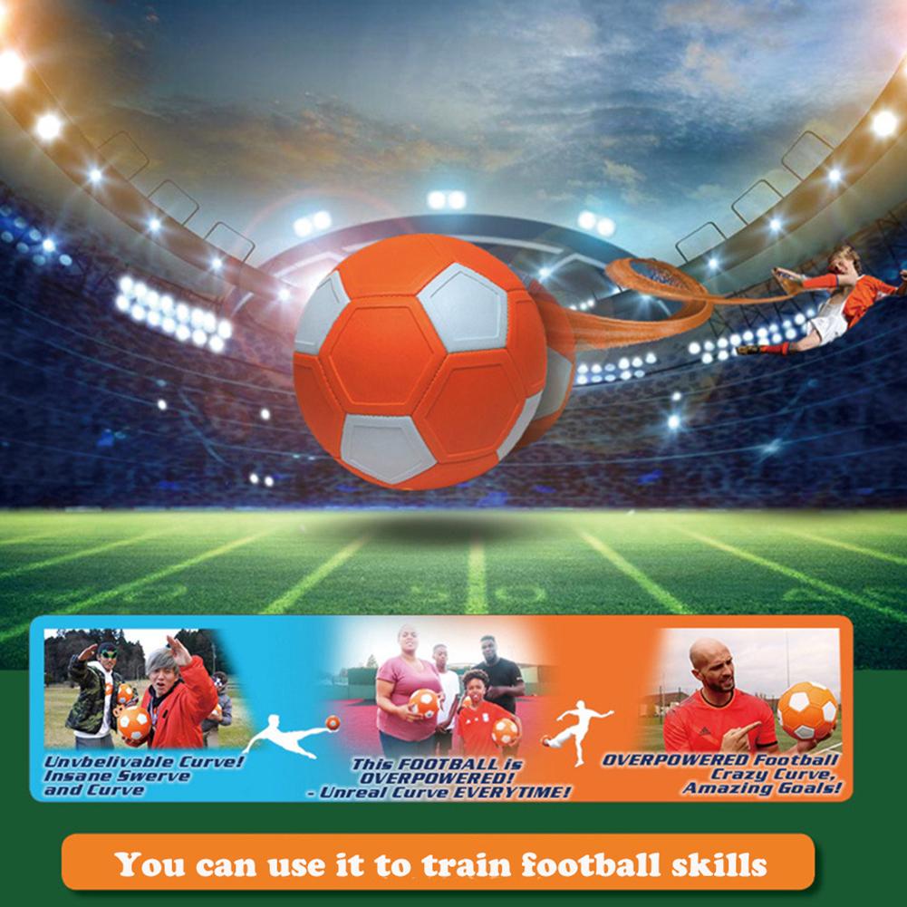 Sport Curve Swerve Soccer Ball Funny Football Toy Kicker Ball High Visibility Curving Kick Ball for Children Outdoor Indoor Game