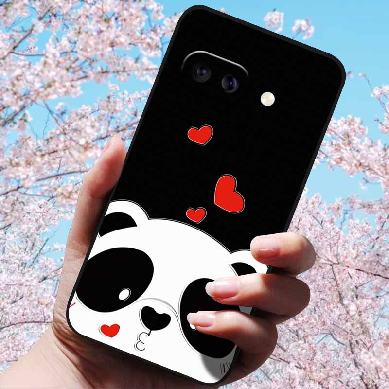 For Google Pixel 9a 3D Relief Flower Emboss Soft Silicone Case Cartoon Painted Back Cover for Google Pixel 9a 9 A 3D Relief Case