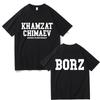 T-shirts με λογότυπο Khamzat Chimaev Διπλής Όψης Εκτύπωση Άνδρες Γυναίκες Μόδα Casual Oversized T-shirts Ανδρικά Hip Hop Vintage Streetwear