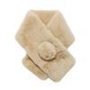 Paul Joe Faux Fur Pom Muffler Beige 50076 &