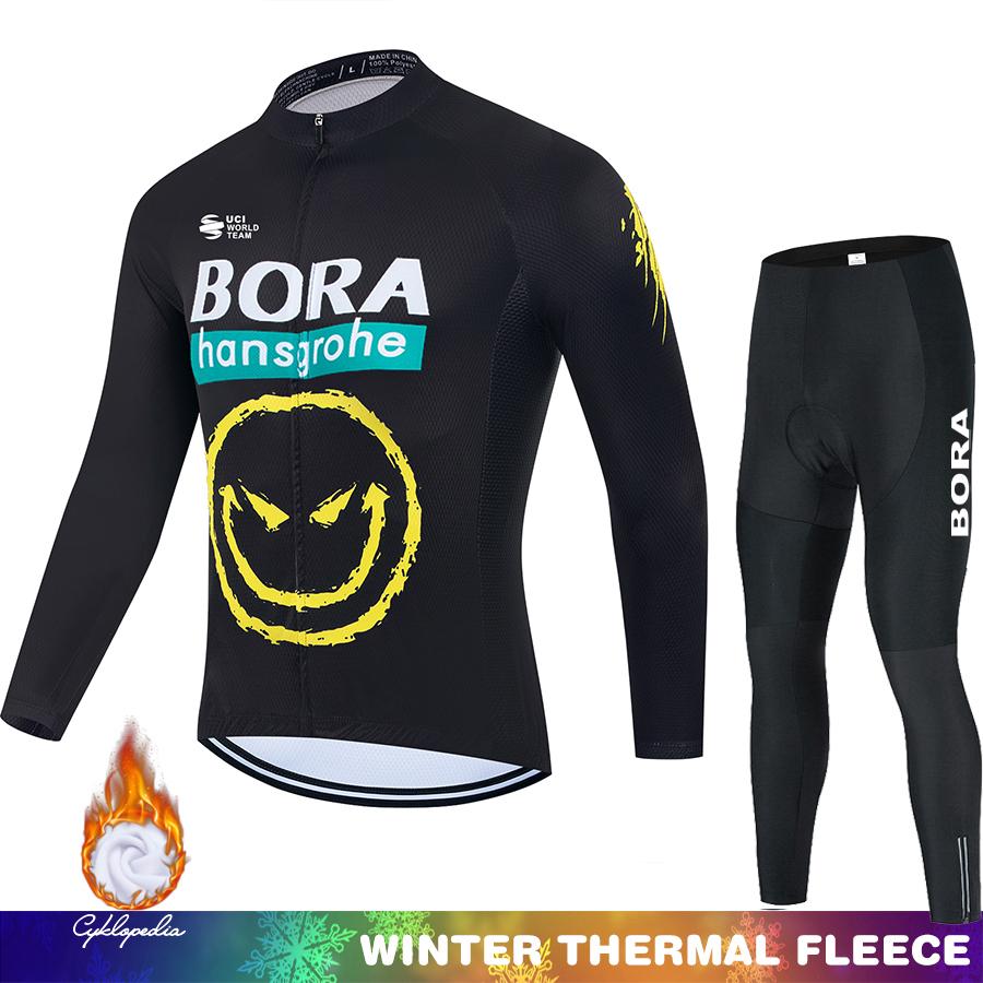 Winter Fleece Cycling Suit Thermal Jersey Clothing Men Winter Fleece Men's Bicycle Ciclismo Hombre Pants Long Sleeve Bicycles Clothes