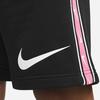 Nike Logo Seitenstreifen Hohe Taille Kordelzug Shorts Herrenshorts Schwarz FJ5317-010