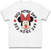 Minnie Mouse Face Red Nose Day Kids T Shirt