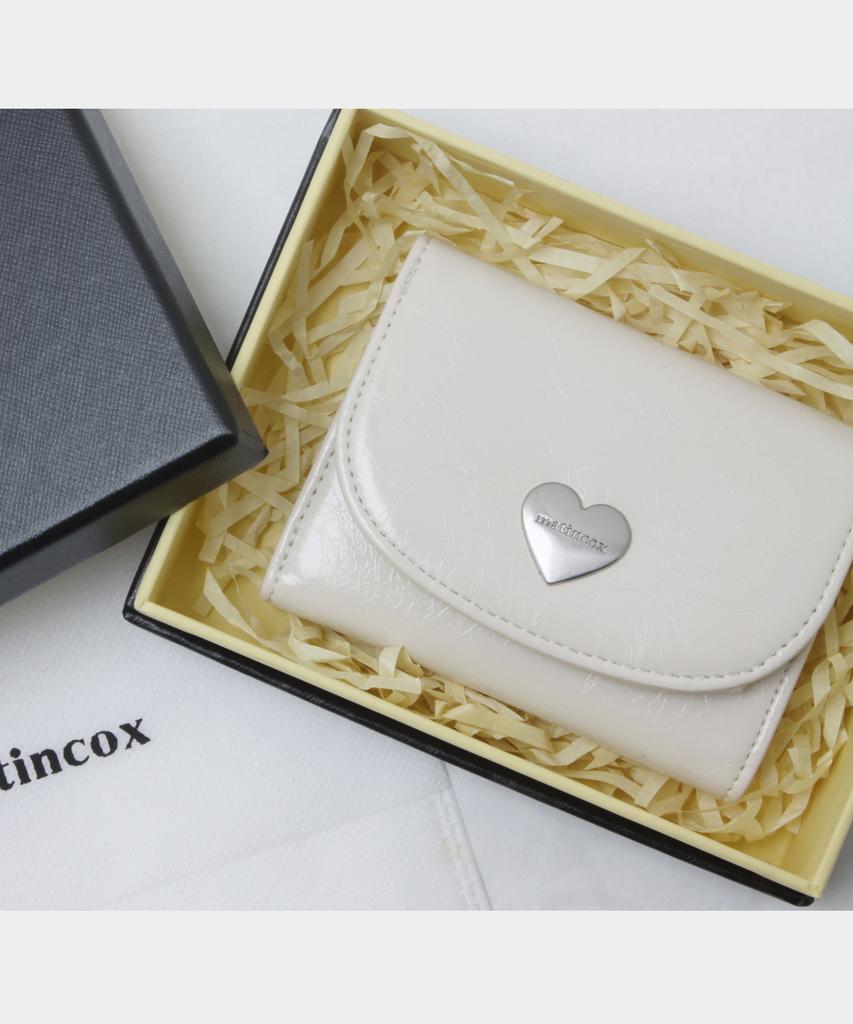 Matincox Heart Fold Wallet - Cream