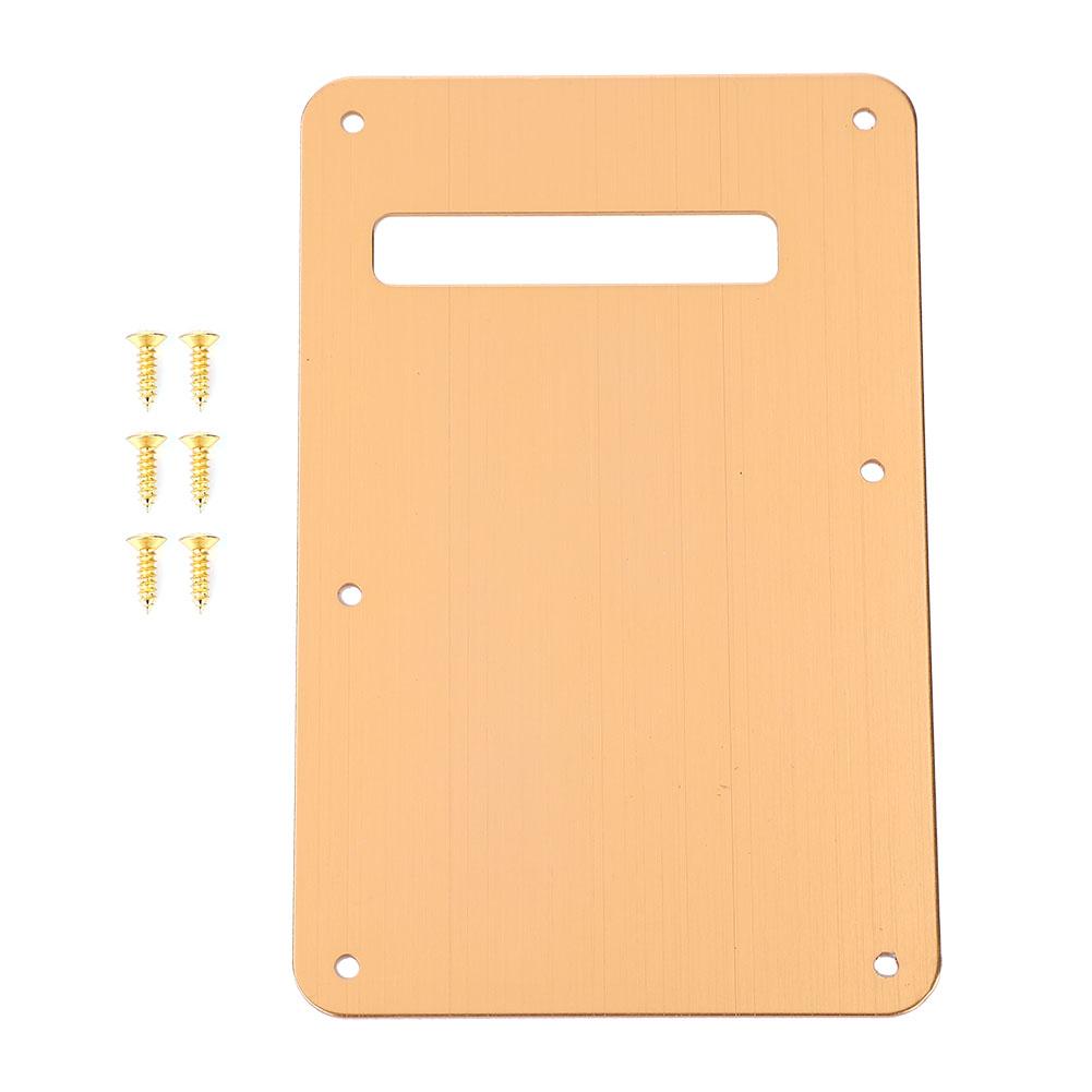 Pickguard Tremolo Cavity Cover Back Plate for ST Electric Guitar (Silver)