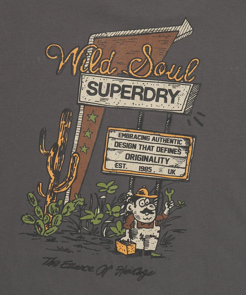 Syupeodeulai Western Road T-Shirt Charcoal Sduiscq54Chl