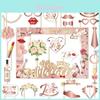 Wedding Photo Booth Props Set With Paper Materials For Bridal Party Celebration