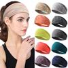 Cross-Border Fitness Sweat-Wicking Headband - Elastic Yoga Headscarf & Running Hair Tie for Women