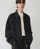 Draw Fit Consizing Washed Pocket Denim Jacket [Mahogani Blue]