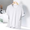 Cool and Breathable Short Sleeved T-shirt for Men's Summer Ice Silk Round Neck Base Shirt Casual T-shirt