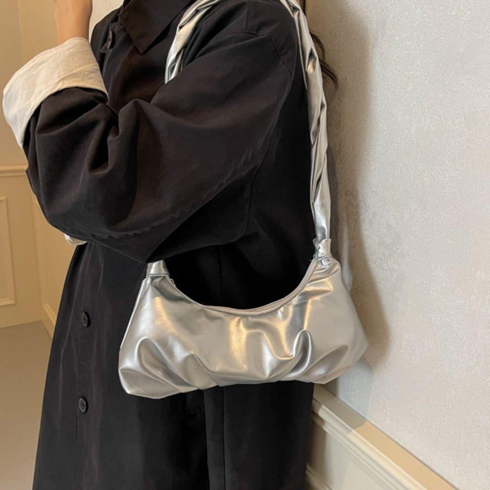 Korean Style Dumplings Bag Sweet Handbag Casual Cloud Shoulder Bag Portable