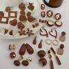 Maillard Coffee Color Earrings: Retro Autumn & Winter 2023 Collection - Simple, Versatile, Elegant.