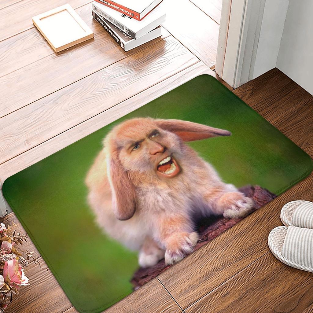 Nicolas Cage All Over Boden Tür Bad Küchenmatte Anti-Rutsch Außen Lustige Meme Fußmatte Schlafzimmer Balkon Eingang Teppich Teppich