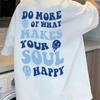 Summer Men's Fashionable Letter Printed Round Neck Off Shoulder T-shirt Street Clothing Regular Slim Fit Soft Short Sleeved