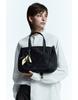 Daks Womens Accessories Black Flower Charm Nylon Tote Bag M Dcba6E523Bk