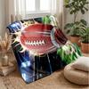 Football In Action Theme Blanket Lightweight Warm Flannel Blanket Decorative Throw Blanket for Home Decoration