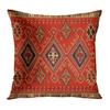 Red Moroccan Ethnic Style Short Plush Pillowcase Sofa Cushion Cover Home Decoration Can Be Customized for You   LK-- (,
