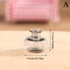 1:12 Maison de poupée Miniature Vase en Verre Transparent Bouteille en Verre Rangement Petit Pot Fiole Décor Jouet Accessoires DIY Ornement de Maison