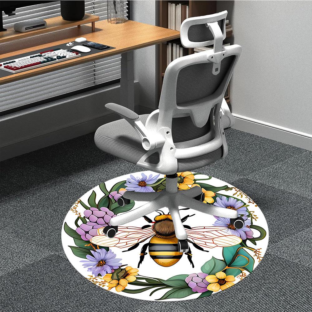 1 Stück Bienenkranz Stuhlteppich für Büro Rutschfest, Maschinenwaschbarer Teppich für Büro, Raum - Feiertagsdekoration, Maschinell hergestellt yy251029127