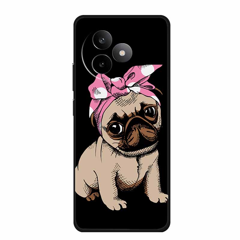 Phone Case For Xiaomi Redmi K80 Ultra Case Soft Black Silicone Cartoon Cat TPU Funda For Redmi K 80 Ultra Case Coque 6.83" Shell