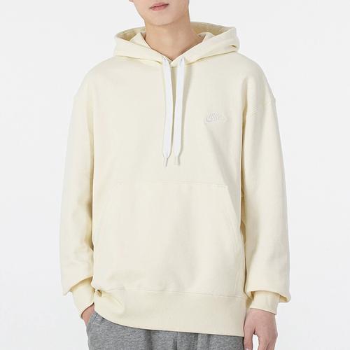 Nike Solid Color Embroidered Logo Hoodie Casual Sports Sweatshirt for Men