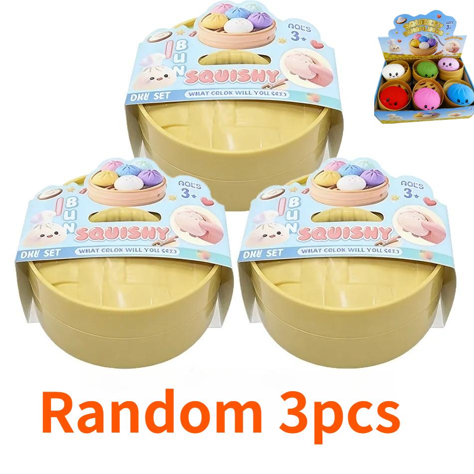 Rainbow Dumplings Squishy Blind Box Slow Rising Fidget Toy