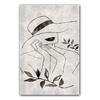 Peinture à l'huile sur toile abstraite, paysage, déesse, noir et blanc, cadeau, affiche, salon, décoration de la maison, peinture murale, sans cadre