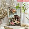 Vintage Iron Floral Boots  Hats Sign Rustic Farmhouse Wall Decor with Watering Can Designfor Farm Chicken Coop  Bathroom