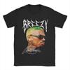 Rapper Chris Brown Big Face T-Shirt Herren 100% Baumwolle Lustige T-Shirts Rundhals T-Shirts Kurzarm Kleidung Bedruckt