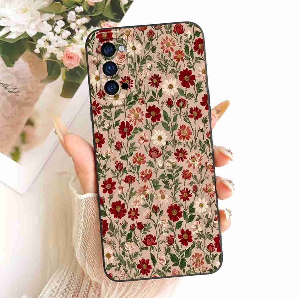 Pour Oppo Reno4 Pro 5G PDNM00 Coque Peinture Couleur Élégante Couverture Arrière en Silicone Pour Reno4 Pro Reno 4PRO 5G PDNT00 CPH2089 Boîtier de Téléphone