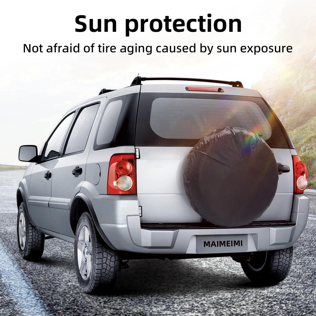1PC/4PCS Spare Tire Cover Case Tire Wheel Bag Spare Wheel Tyre Weather Protection Storage Covers Wheel Vehicle Tyre Waterproof