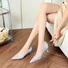 New Arrival Mesh Rhinestone Pointed Toe Stiletto Heels Women Shoes Elegant Wedding Party Comfortable Daily Wear