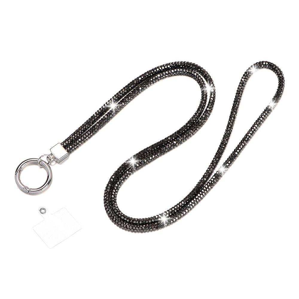 Glitter Rhinestone Phone Lanyard Phone Diamond Crystal Chain Straps Keychain Hanging Anti-lost Rope Mobile Phone Strap