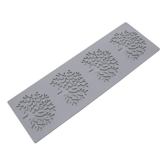 3D Leaf Coral Pattern Baking Mold Easy Demoulding Chocolate Thin Cake Dessert Silicone Baking Mould Stamping Mat ADM