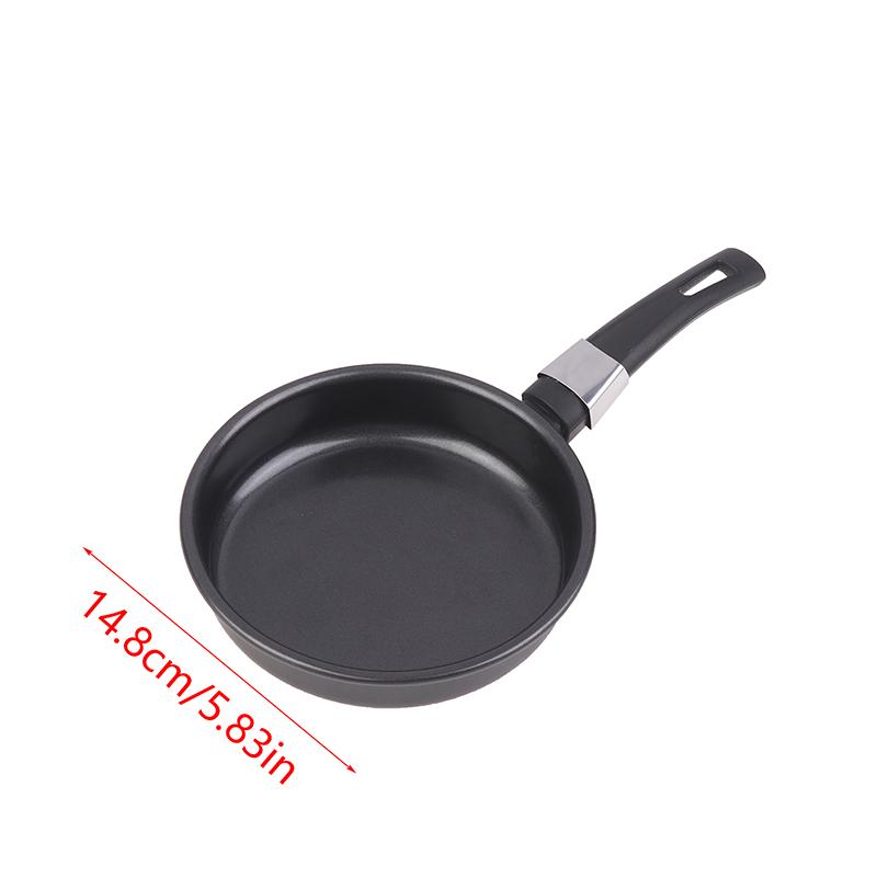 Mini Frying Pan Non-Stick Thickened Stainless Steel Frypan Pot Fried Eggs Saucepan Gas For Home Use Kitchen Cookware+