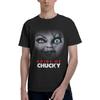 UNTeewan Men's Crew Neck Short Sleeve Bride of Chucky Softstyle Cotton T-Shirt Undershirts Tops Summer Black Athletic Tshirt(9)
