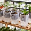 12 Set Drainage Holes Automatic Watering Planter Dual Layers Propagation Plant Pot  Greenhouse