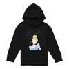 Cinderella Childrens/Kids Headshot With Fancy Script Heather Hoodie