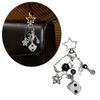 Multipurpose Stylish Star Black 8 Keychain Portable Accessory for Collectors and Everyday Use As A Bag Charm Ornament