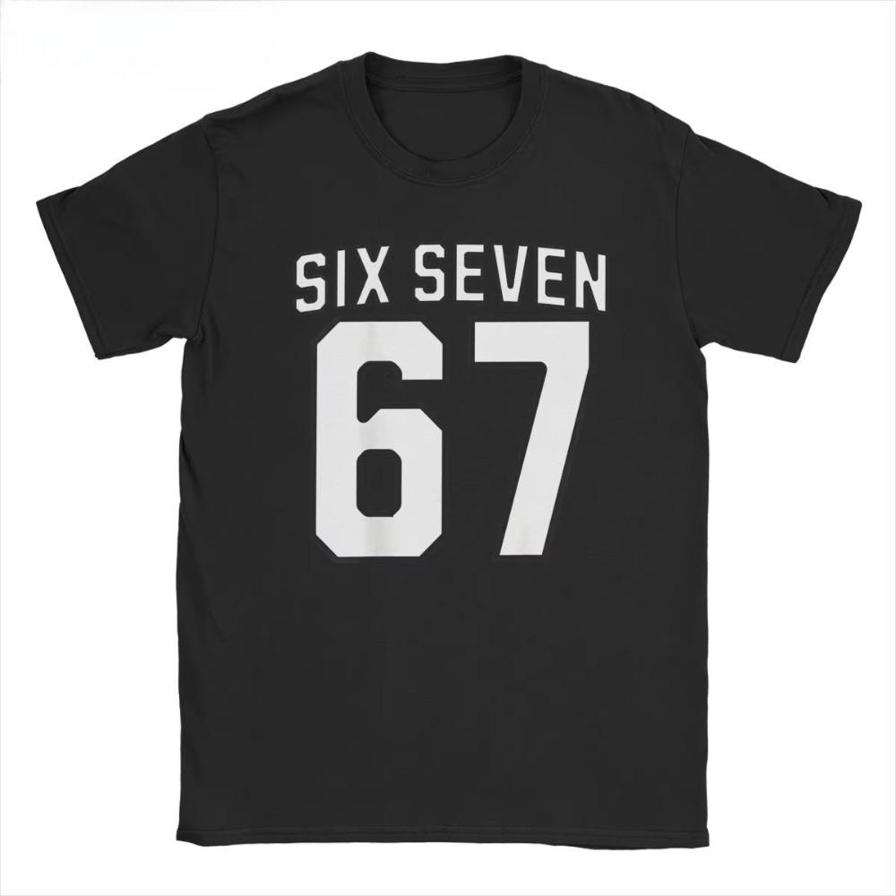 Six Seven Meme 67 Sports Jersey Printed TShirt for Men Women Fashion Cotton Tees Crew Neck Short Sleeve T Shirt Plus Size Tops
