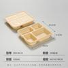 Jiucaijiang Eco-Friendly 4-Compartment Disposable Lunch Boxes